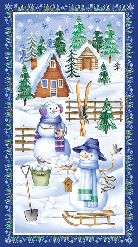 Snowflake Wishes PANEL - 15187-99 in Multi - Benartex