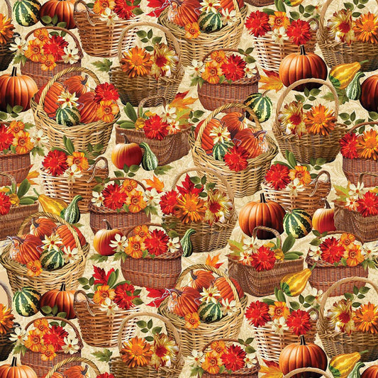 Harvest Beauty - Cream/Multi 15271-99- Benartex