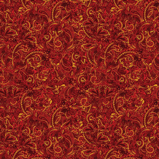 Harvest Beauty - Red/Gold 15274-10 - Benartex