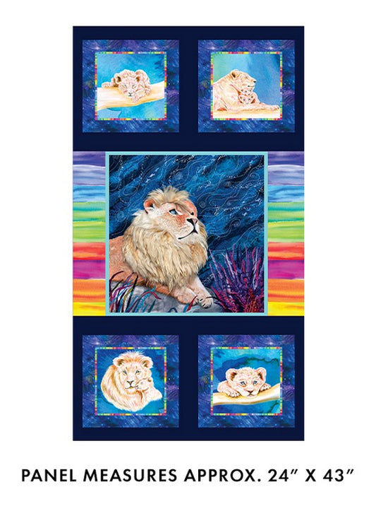 Starlight Safari - PANEL in Multi - Benartex