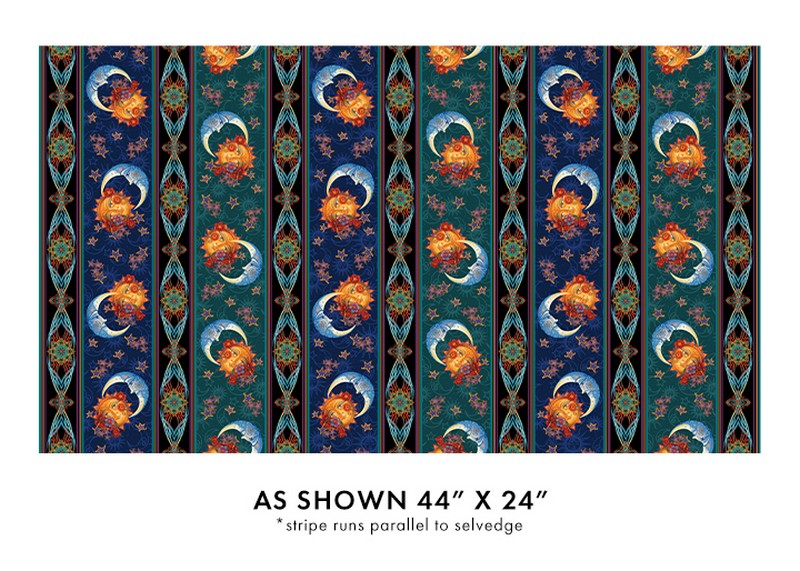 Moon and Sun - 16331-99 in Multi - Benartex