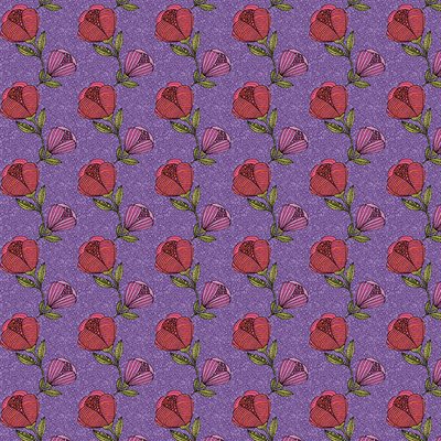 Alluring Peacock - 16361-66 in Purple - Benartex