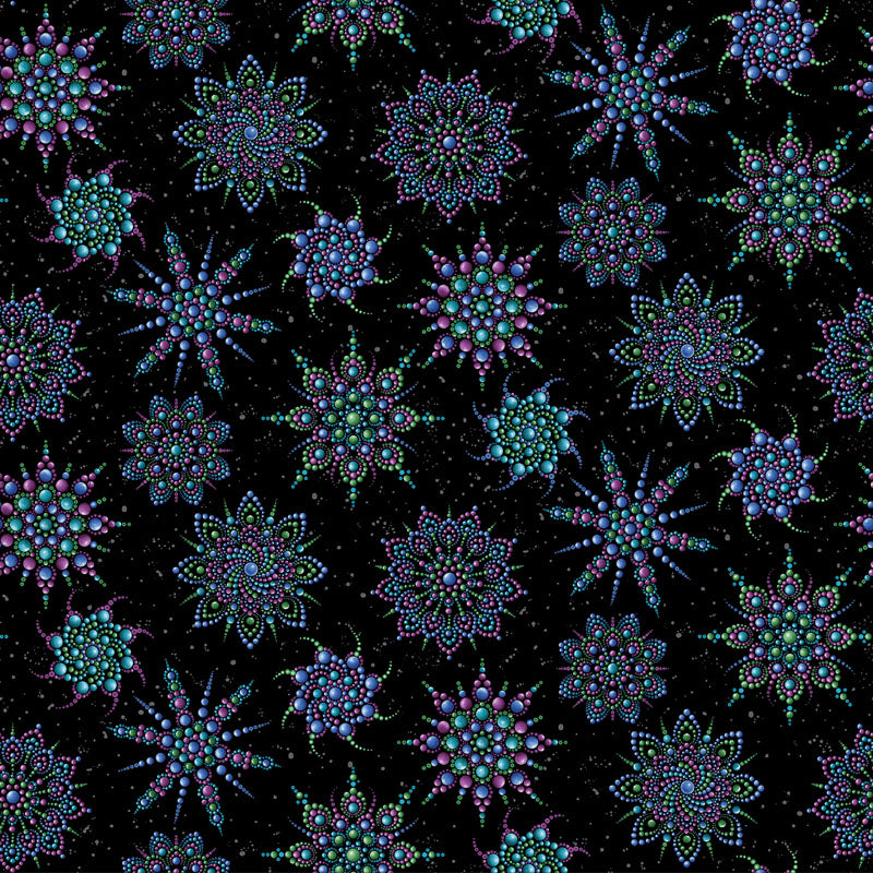 Dragonfly Wonder - Black/Multi 16402P-12 - Ann Lauer - Benartex