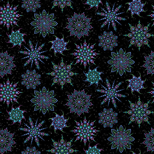 Dragonfly Wonder - Black/Multi 16402P-12 - Ann Lauer - Benartex