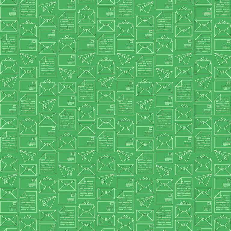 Happy Notes - Green 16439-44 - Benartex