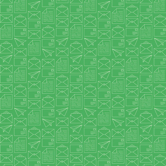 Happy Notes - Green 16439-44 - Benartex
