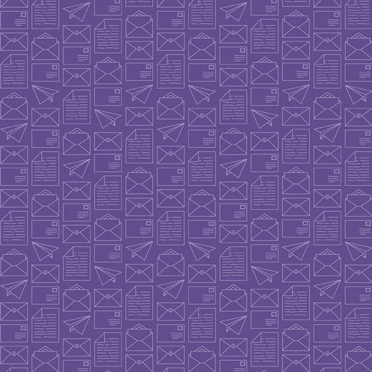 Happy Notes - Purple 16439-66 - Benartex