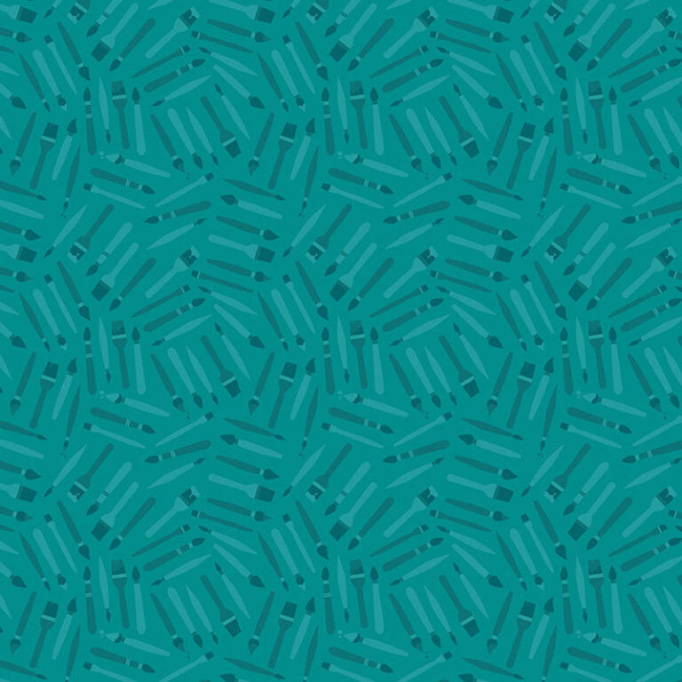 Happy Notes - Teal 16440-84 - Benartex