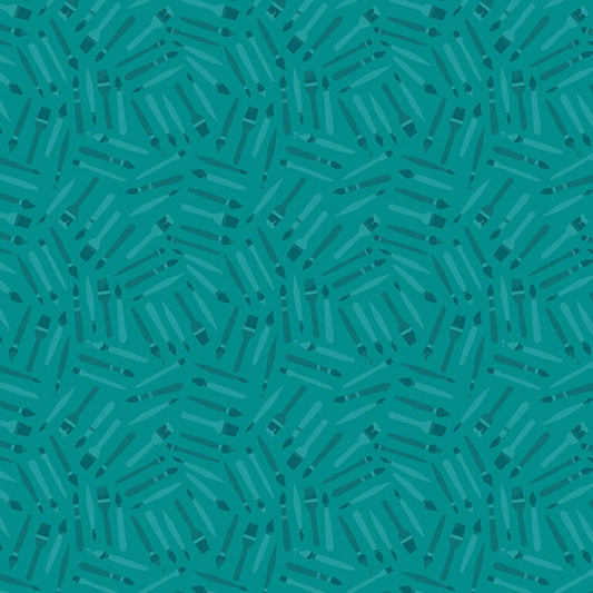 Happy Notes - Teal 16440-84 - Benartex