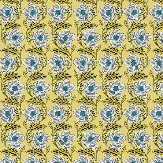Blooming Color II - Dora in Yellow - Benartex