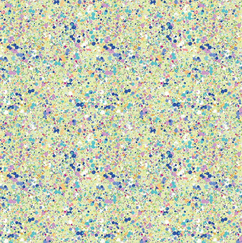 Modern Mushrooms - Spatter in Lime - Benartex