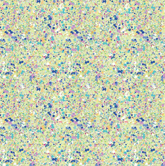 Modern Mushrooms - Spatter in Lime - Benartex