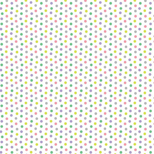 Cozy Cats - Cozy Dot in White - Benartex