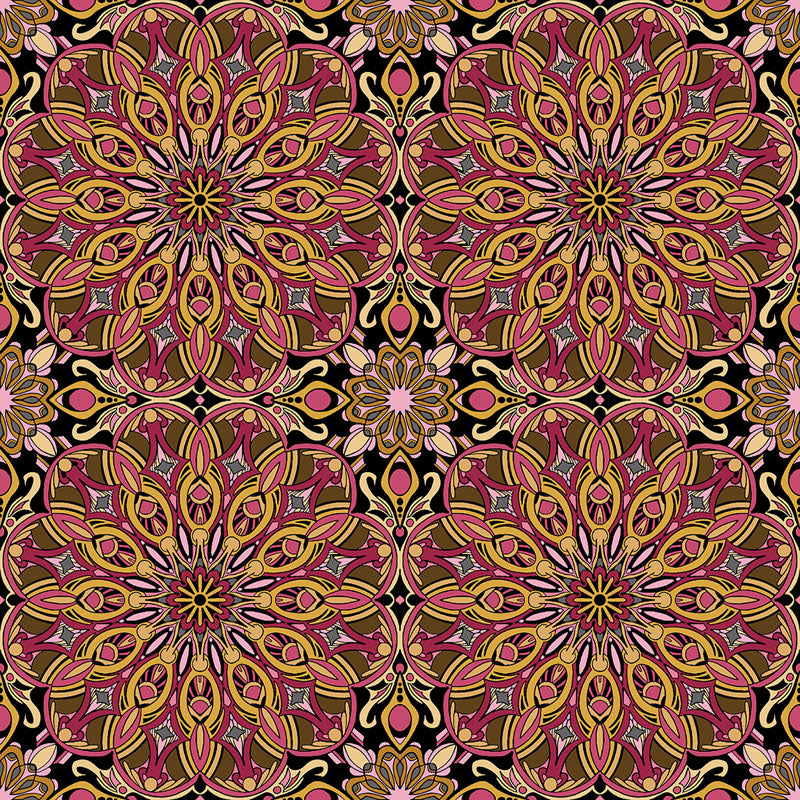 Newest Worlds - Rose Multi 16518-24 - Benartex