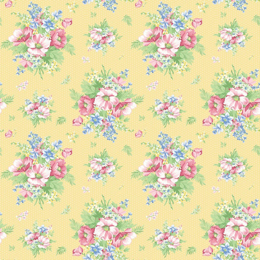 April's Garden - Charming in Yellow - Benartex