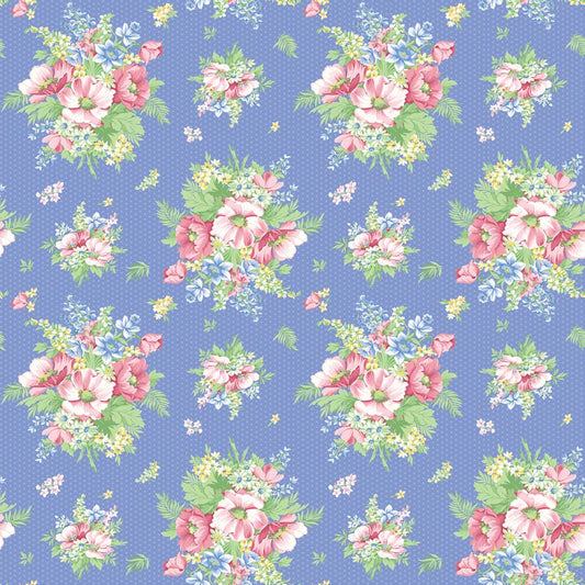 April's Garden - Charming in Blue - Benartex