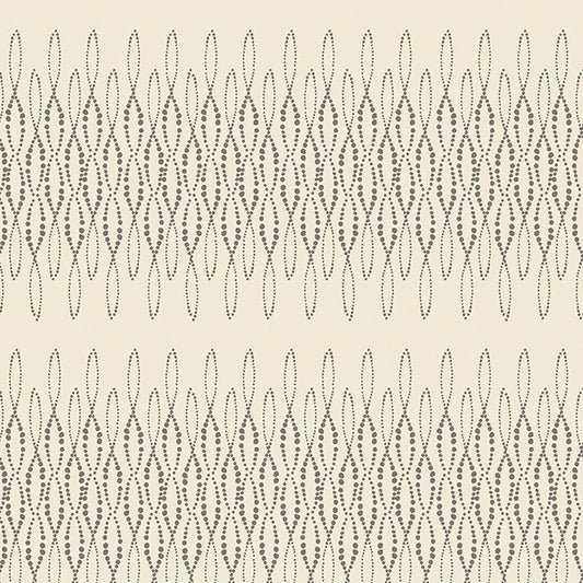Modern Vintage Treasured - Loopy Lace in Grey/Natural - Benartex