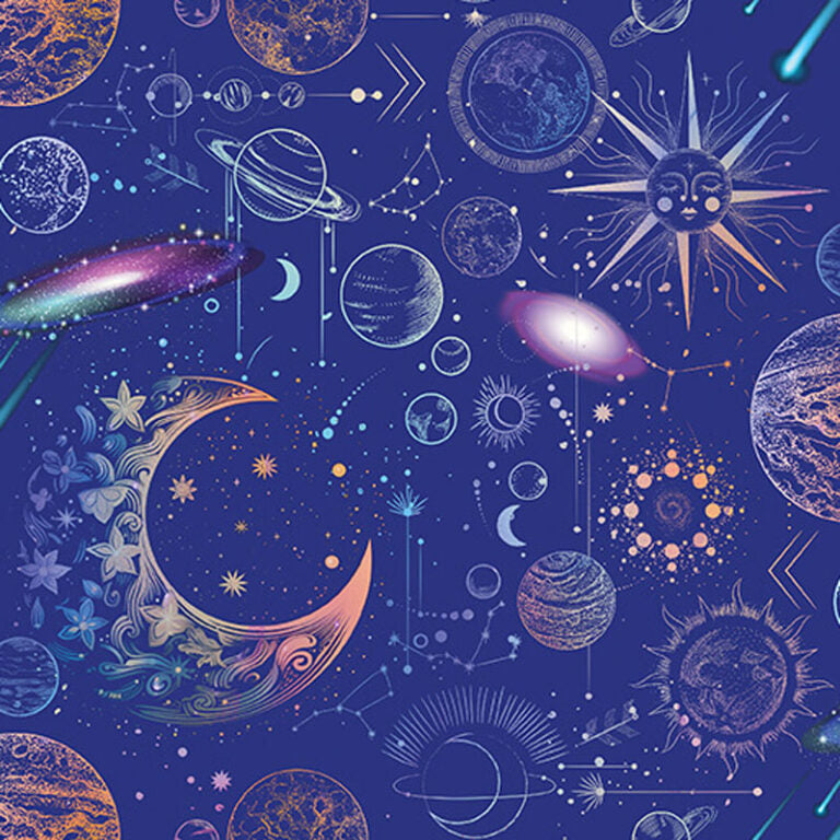 Celestial Skies - Pearl Royal 16619P-56 - Benartex