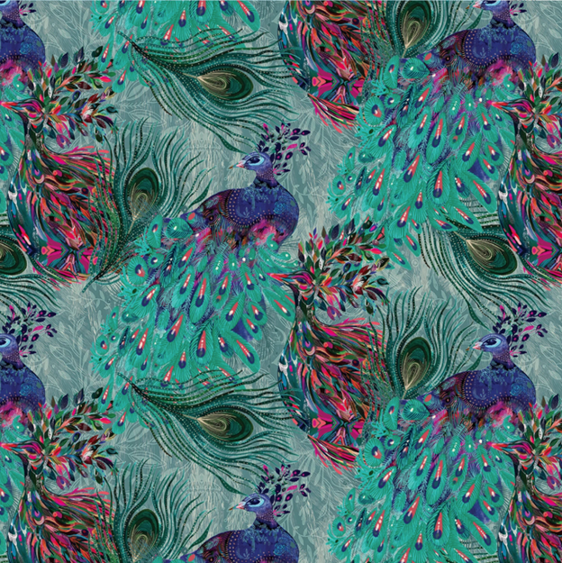 Affinity - Teal/Multi 16681-99- Benartex