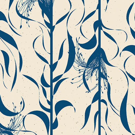 Wishflower - Blue Natural 16694-54 - Benartex