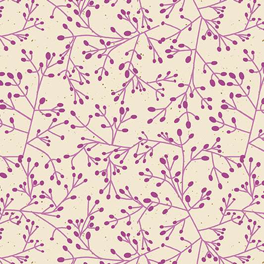 Wishflower - Purple 16695-63 - Benartex