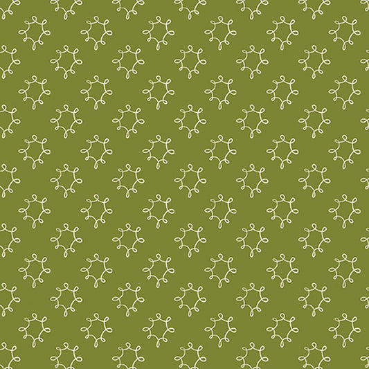 Wishflower - Dark Lime 16697-45 - Benartex