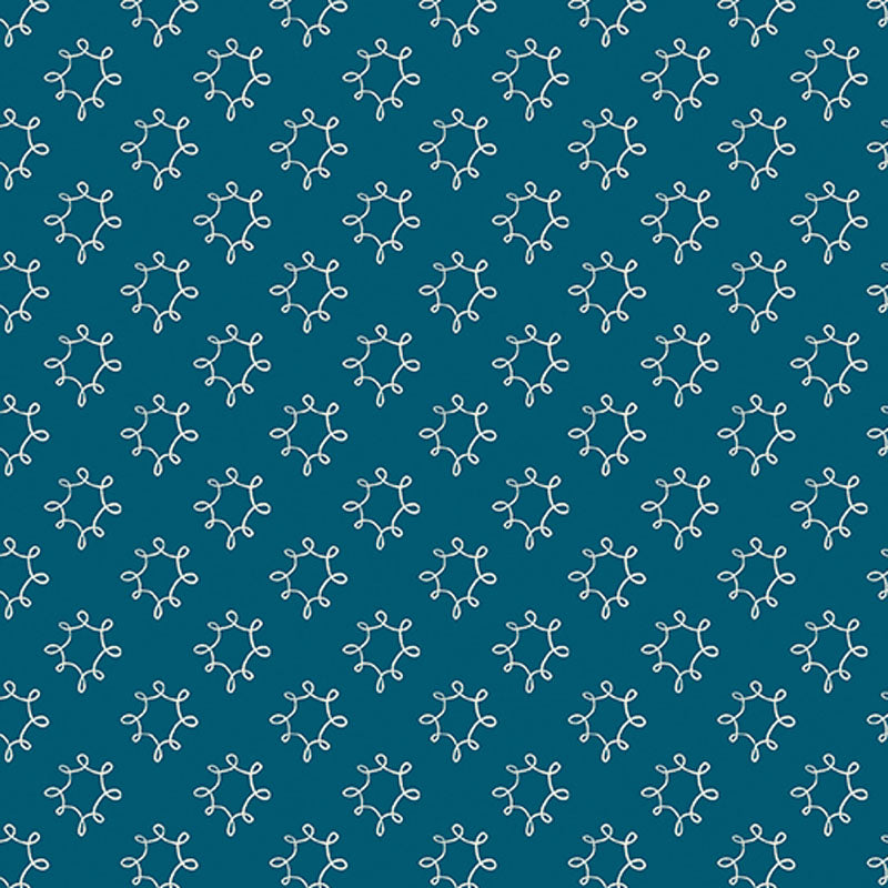 Wishflower - Dark Blue 16697-57 - Benartex