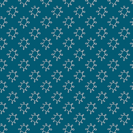 Wishflower - Dark Blue 16697-57 - Benartex