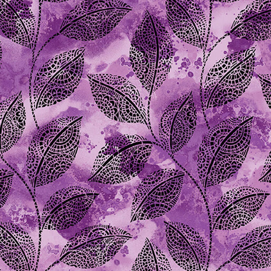 Go With the Flow -  Purple 6743-64 - Ann Lauer - Benartex