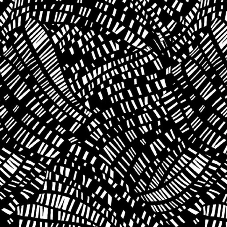 Go With the Flow - Black White 6746-91 - Ann Lauer - Benartex