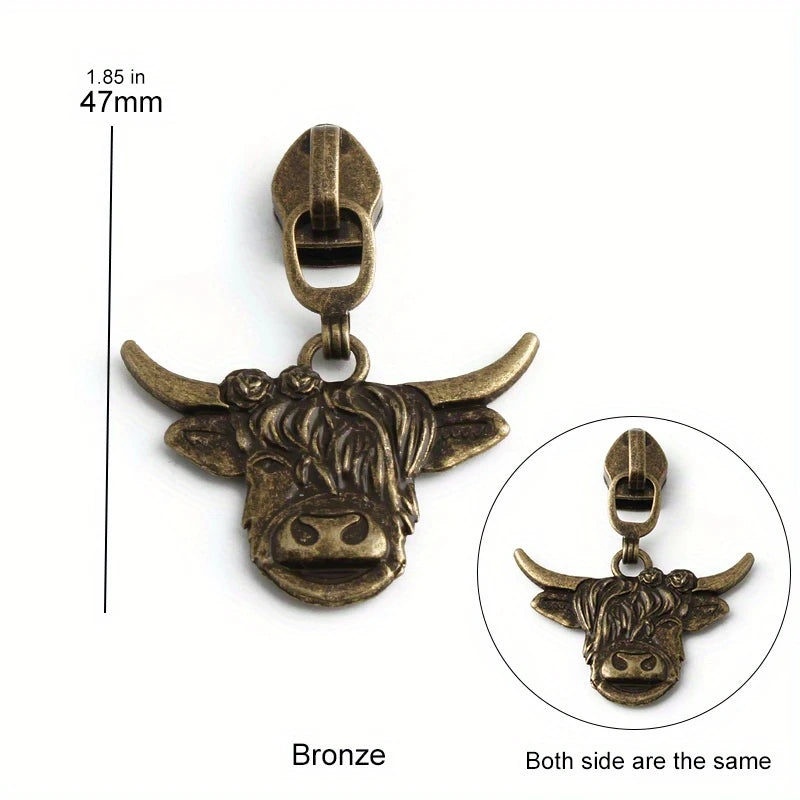 Highland Cattle Zipper Pull #5