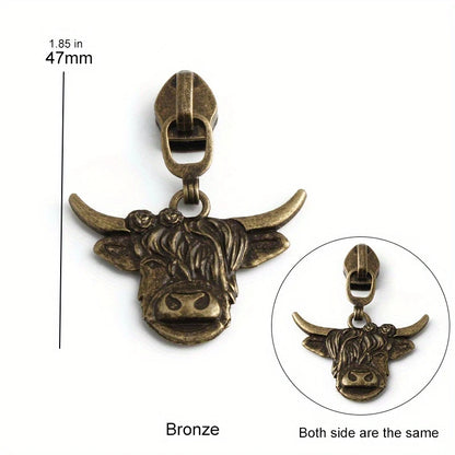 Highland Cattle Zipper Pull #5