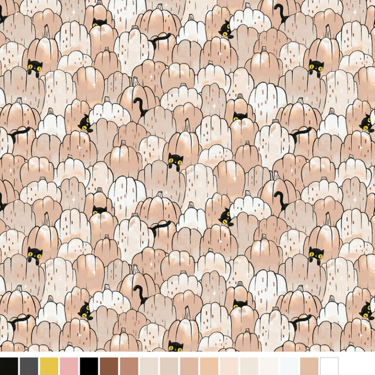 Spellbound - White Pumpkin 17131-02 - Benartex