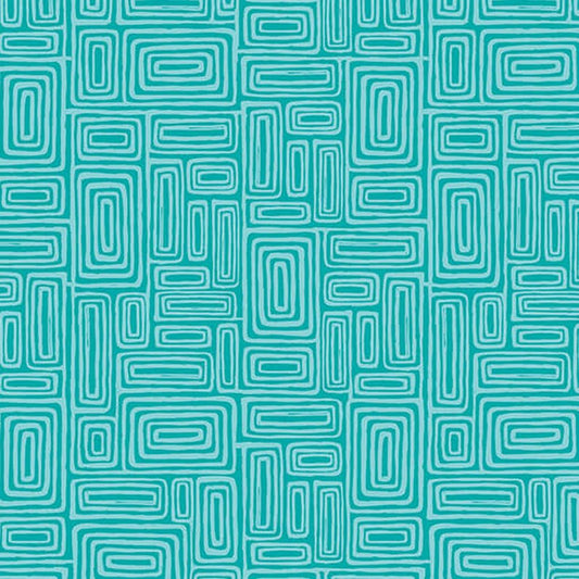 Find Your Way - Wander in Aqua - Benartex