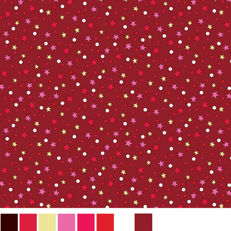 Tiny Secrets - Red 17149-10 - Benartex