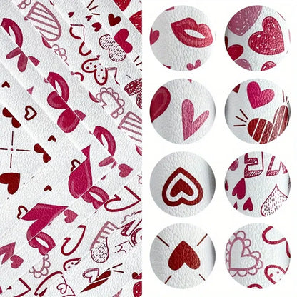 Faux Leather - Be Mine (8pc) (8.2" x 11.8")