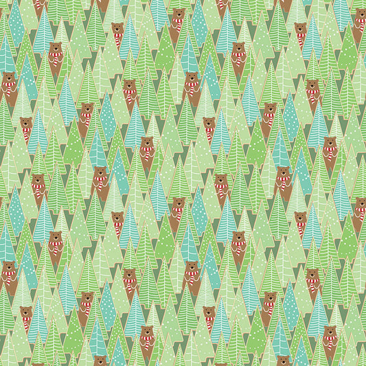 Gingerbread Lane - Pine 17242-41 - Benartex