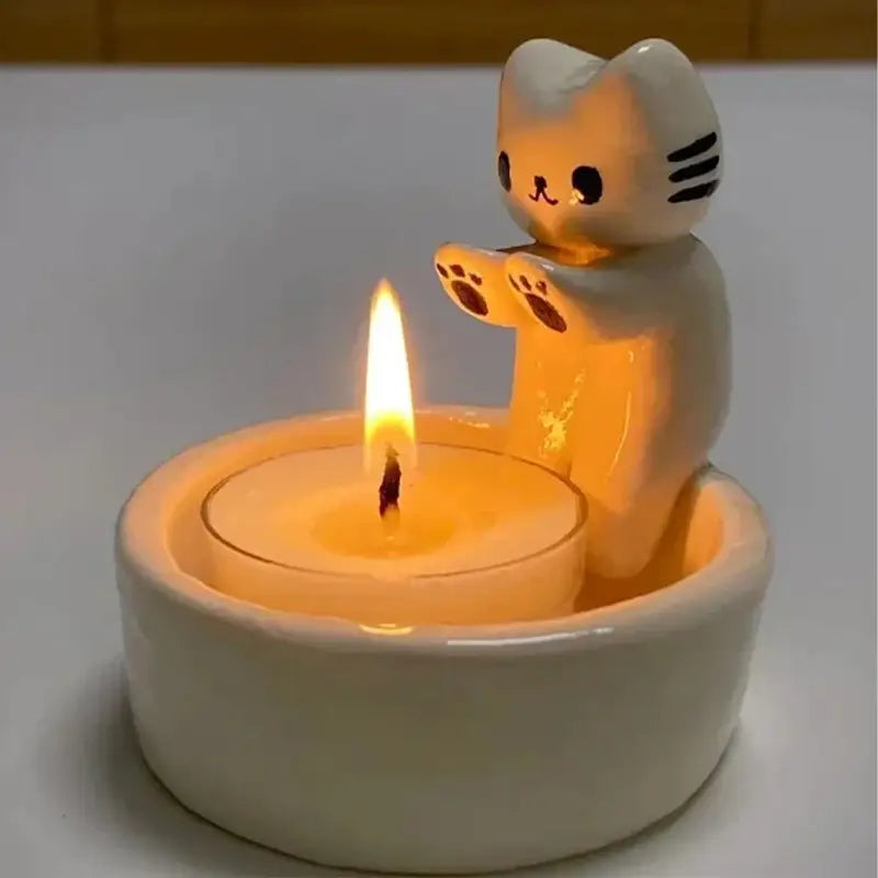 Warm Paws Tea Candle Holder (Ceramic)