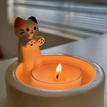 Warm Paws Tea Candle Holder (Ceramic)