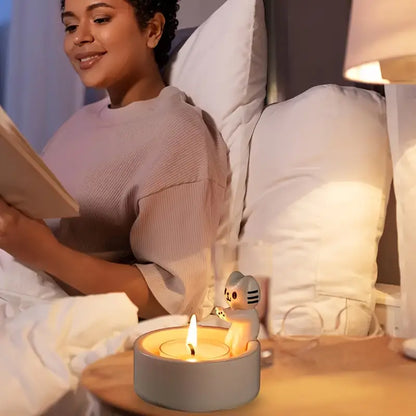 Warm Paws Tea Candle Holder (Ceramic)