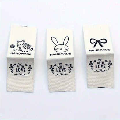 Handmade With Love Animal & Bow Tags