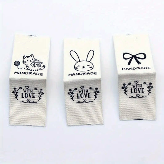 Handmade With Love Animal & Bow Tags