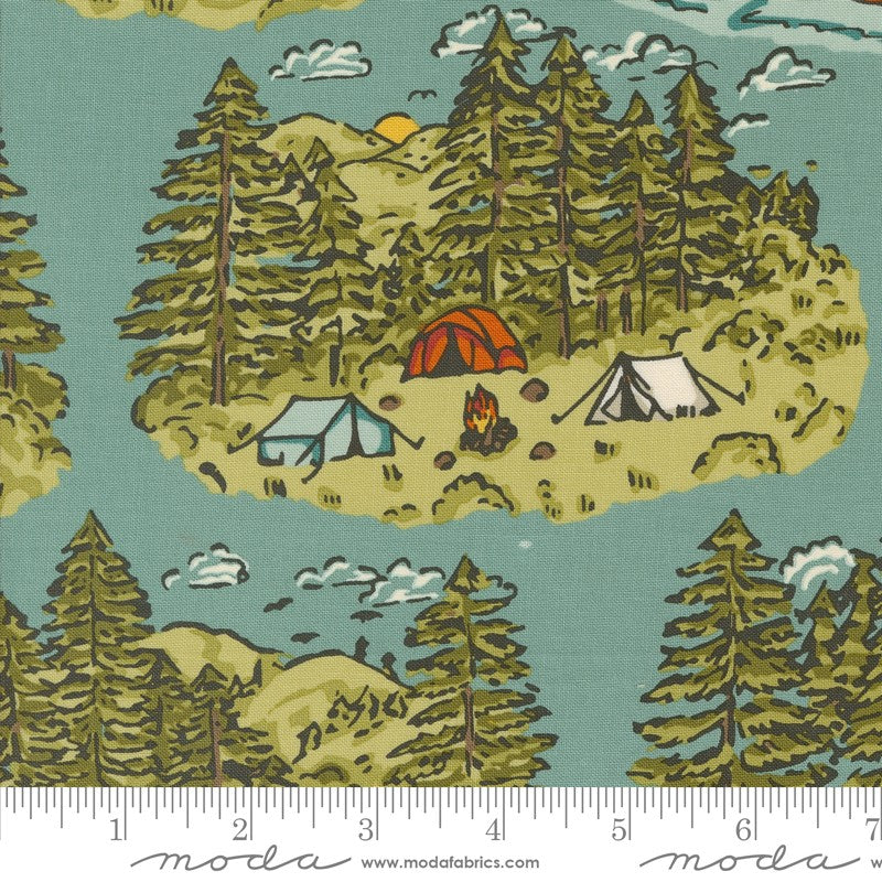 The Great Outdoors - Vintage Camping in Sky - Stacy Iest Hsu - Moda (Pre-order Mar 2024)