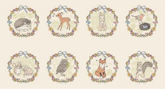 My Secret Garden - PANEL in Cloud - Stacy Iest Hsu - Moda (Pre-order: Aug 2026)