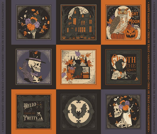 Gothic Haunt -  PANEL in Multi - Stacy Iest Hsu - Moda (Pre-order: Jun 2027)