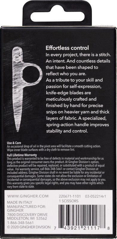 Gingher - 4.5" Knife Edge Thread Snips (Pre-order: Jan 2026)