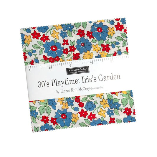30's Playtime Iris's Garden - Charm Pack - Linzee Kull McCray - Moda (Pre-order: May 2027)