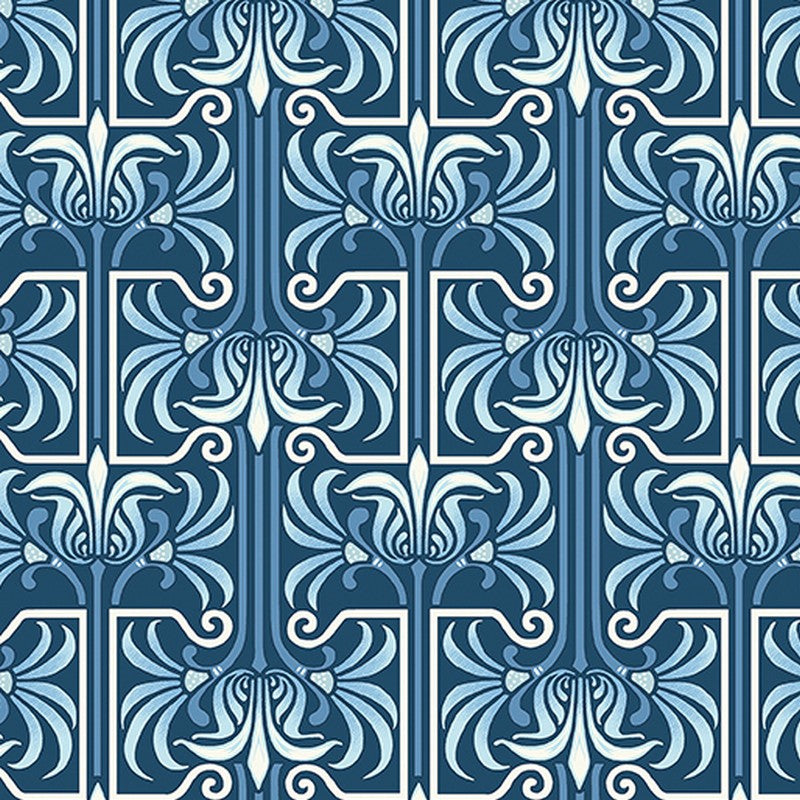 Veranda - 2458-55 in Dark Blue - Benartex