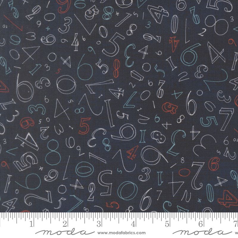 Data - Numerals in Hawking - Janet Clare - Moda (Pre-order: Oct 2026)