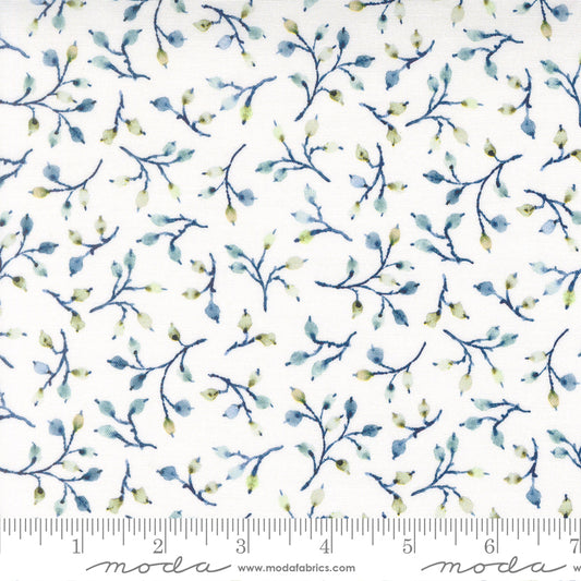 Flutterby - Honesty in Cabbage White - Janet Clare - Moda (Pre-order: Mar 2027)
